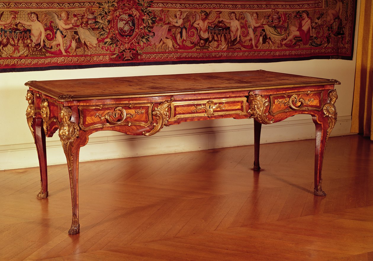 Bureau plat ، الفرنسية ، Cressent ، 1730 بواسطة غير معروف غير معروف
