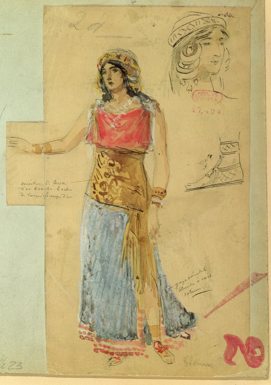 تصميم الأزياء لدور Isolde ، في أوبرا &39;Tristan und Isolde&39; ، بقلم ريتشارد فاجنر (1813-1883) بواسطة غير معروف غير معروف