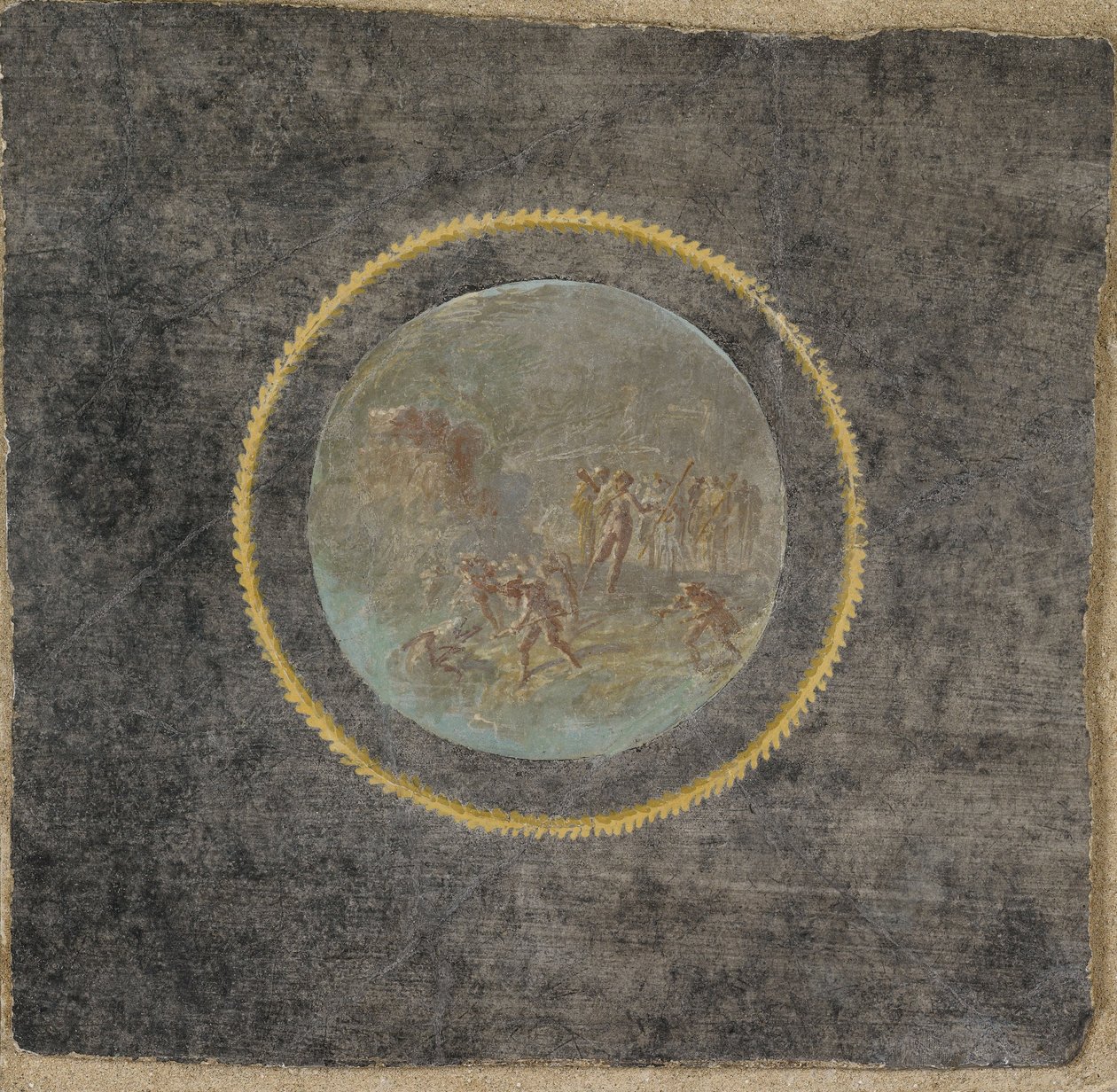 Fresco Fragment with Herakles and Hesione بواسطة غير معروف غير معروف