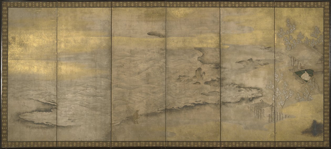اليابانية ، فترة موموياما (1573-1615) - إمبراطور في المنفى في أوكينوشيما بواسطة غير معروف غير معروف