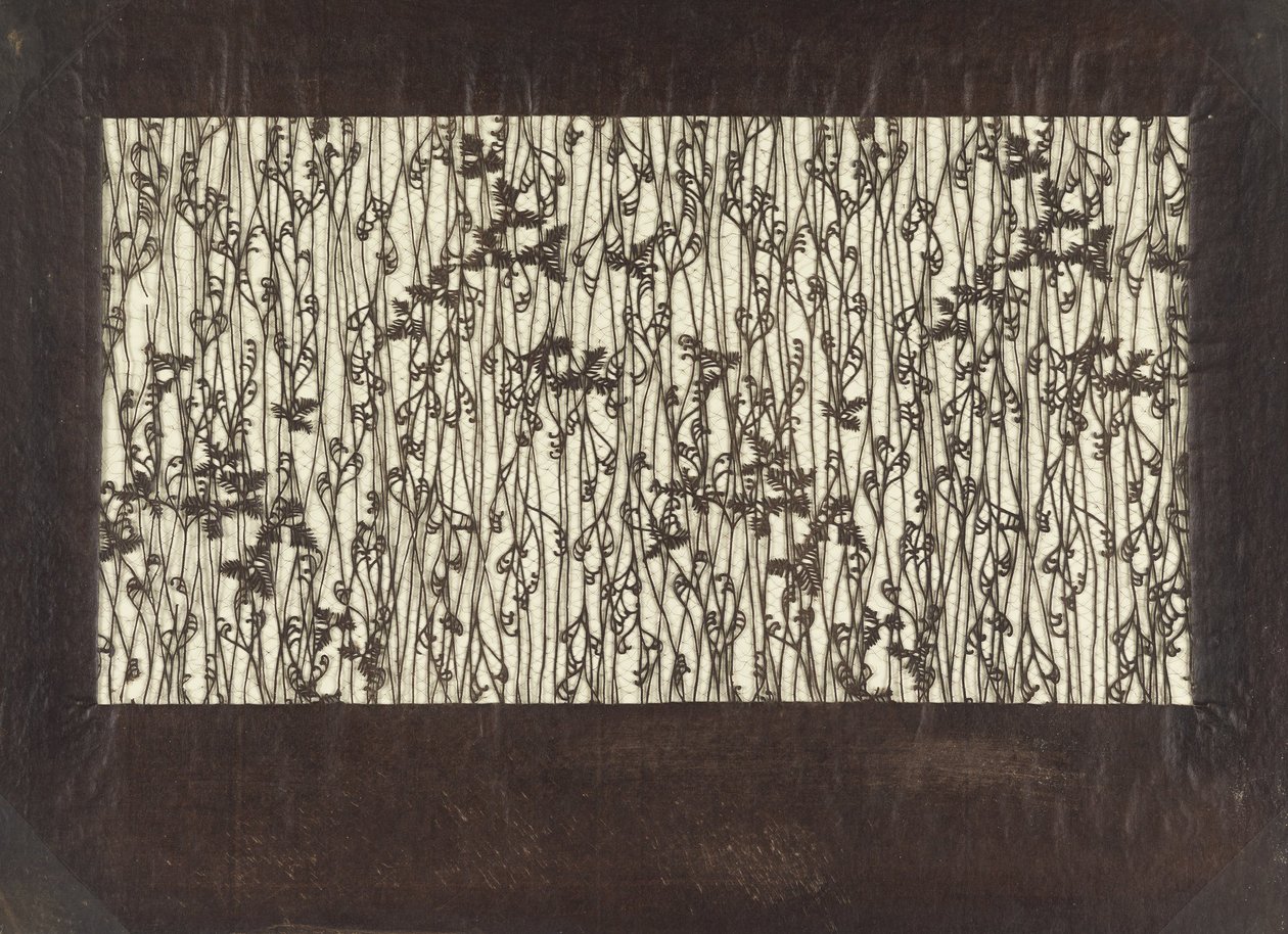 Kata-gami- Bracken و Hemlock Twigs بواسطة غير معروف غير معروف