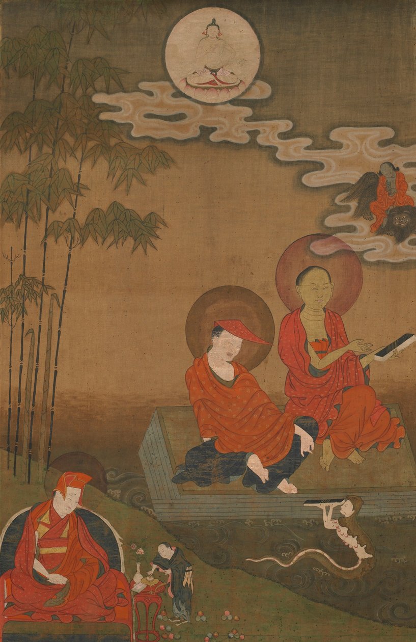 Nagarjuna و Aryadeva كالعظمين البوذية الهندية الكبرى بواسطة غير معروف غير معروف
