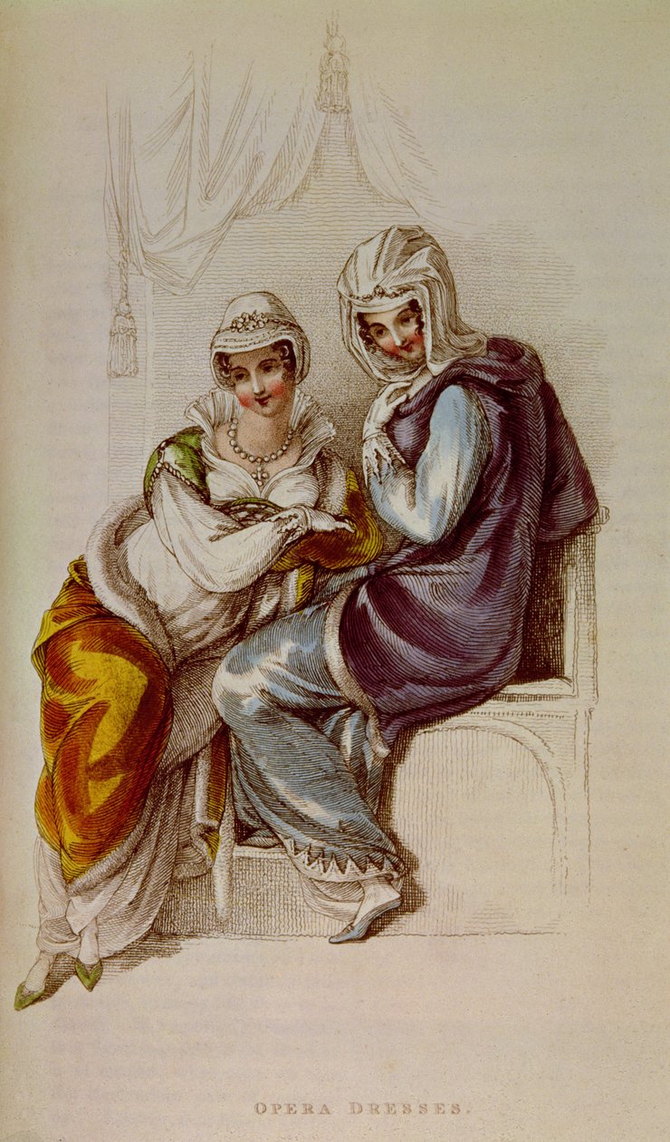 فساتين الأوبرا ، طباعة أكرمان ، 1811 بواسطة غير معروف غير معروف
