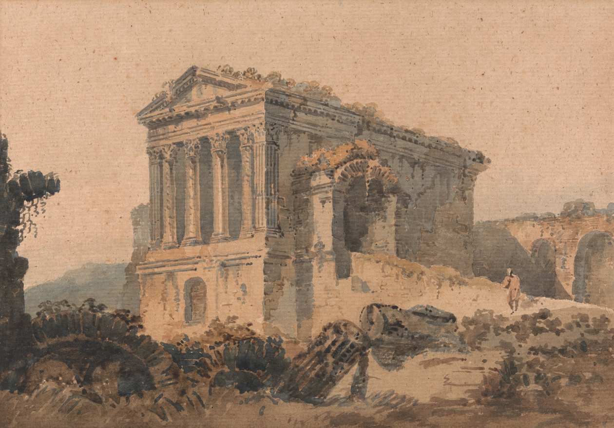 Tempio di Clitumno ، روما ، بعد Piranesi بواسطة غير معروف غير معروف