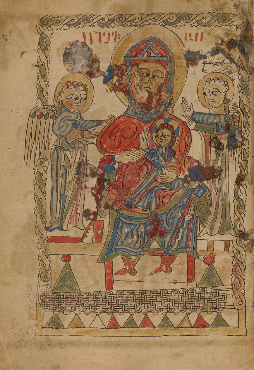 عرش العذراء والطفل بواسطة غير معروف غير معروف