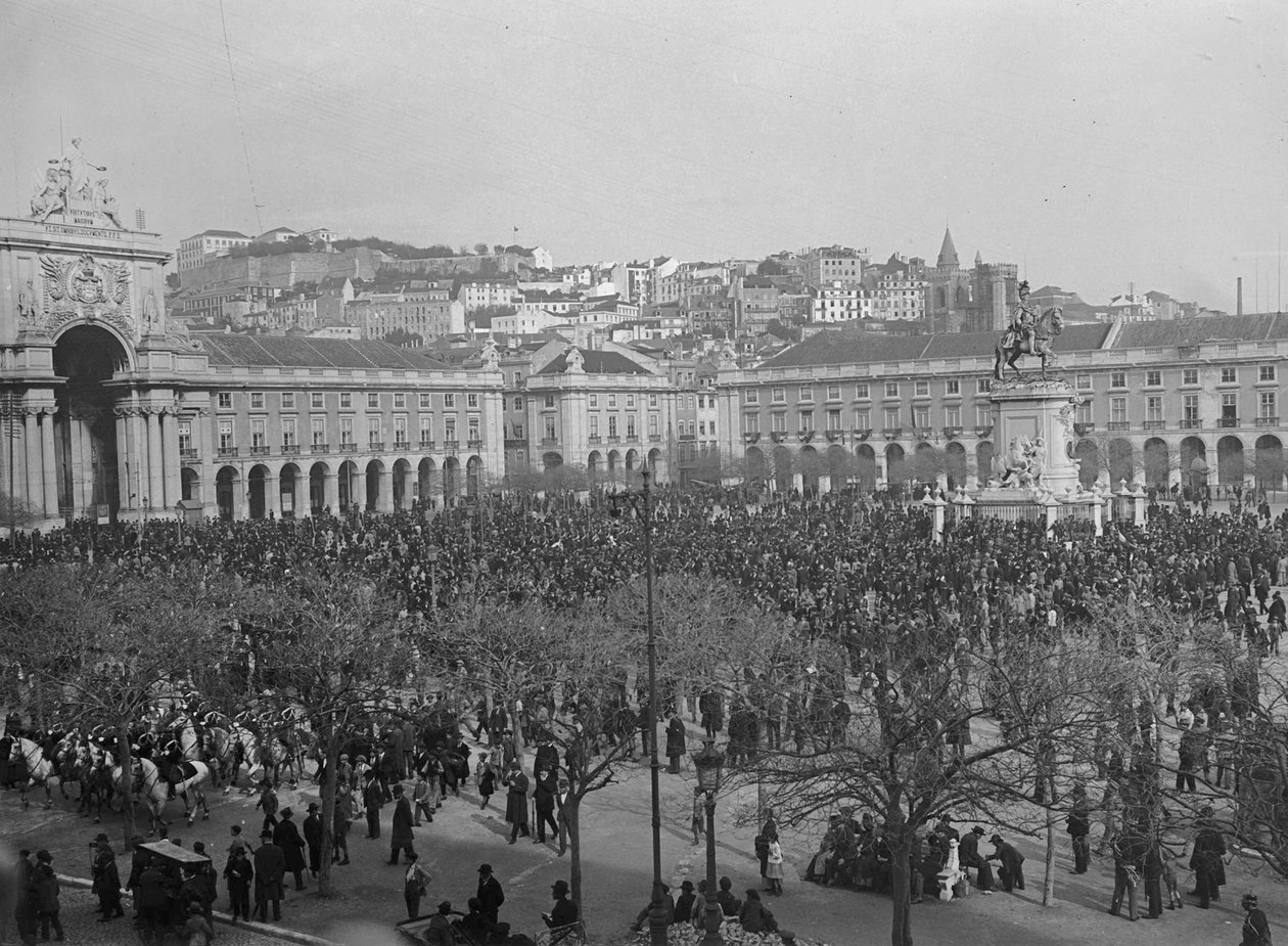 احتفالات النصر في Praca do Comercio ، لشبونة ، 1918 بواسطة غير معروف غير معروف