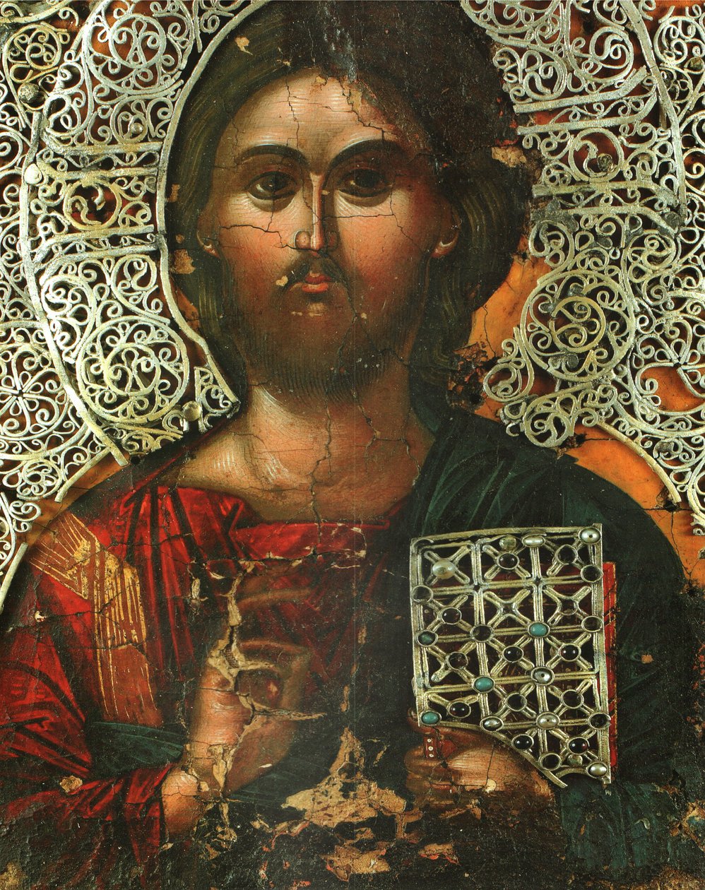 Pantokrator (جزء من Vatopedi diptych المعروف باسم ألعاب الإمبراطورة ثيودورا) بواسطة غير معروف