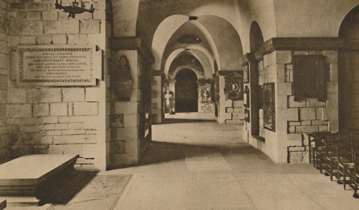- والقبو حيث دفن العديد من أشهر أبناء إنجلاندز ، عام 1935. بواسطة غير معروف