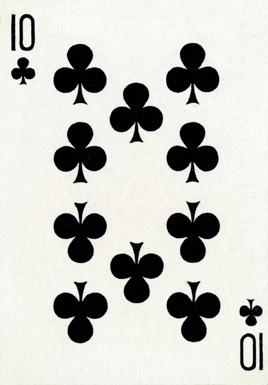 10 أندية من مجموعة أوراق لعب Goodall & Son Ltd. ، c1940 بواسطة غير معروف