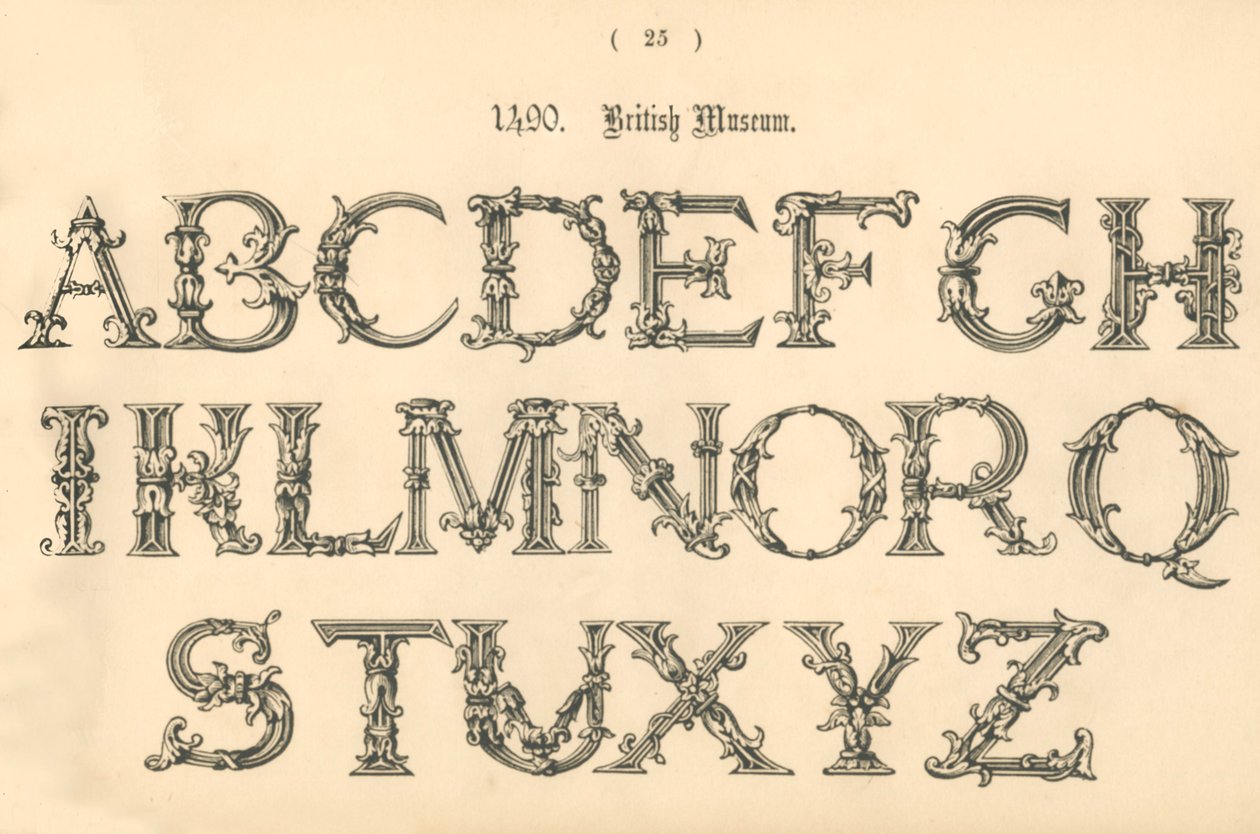 1490. المتحف البريطاني ، 1862 بواسطة غير معروف