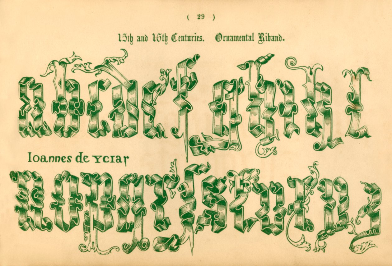 القرنان الخامس عشر والسادس عشر. Riband الزينة ، 1862 بواسطة غير معروف