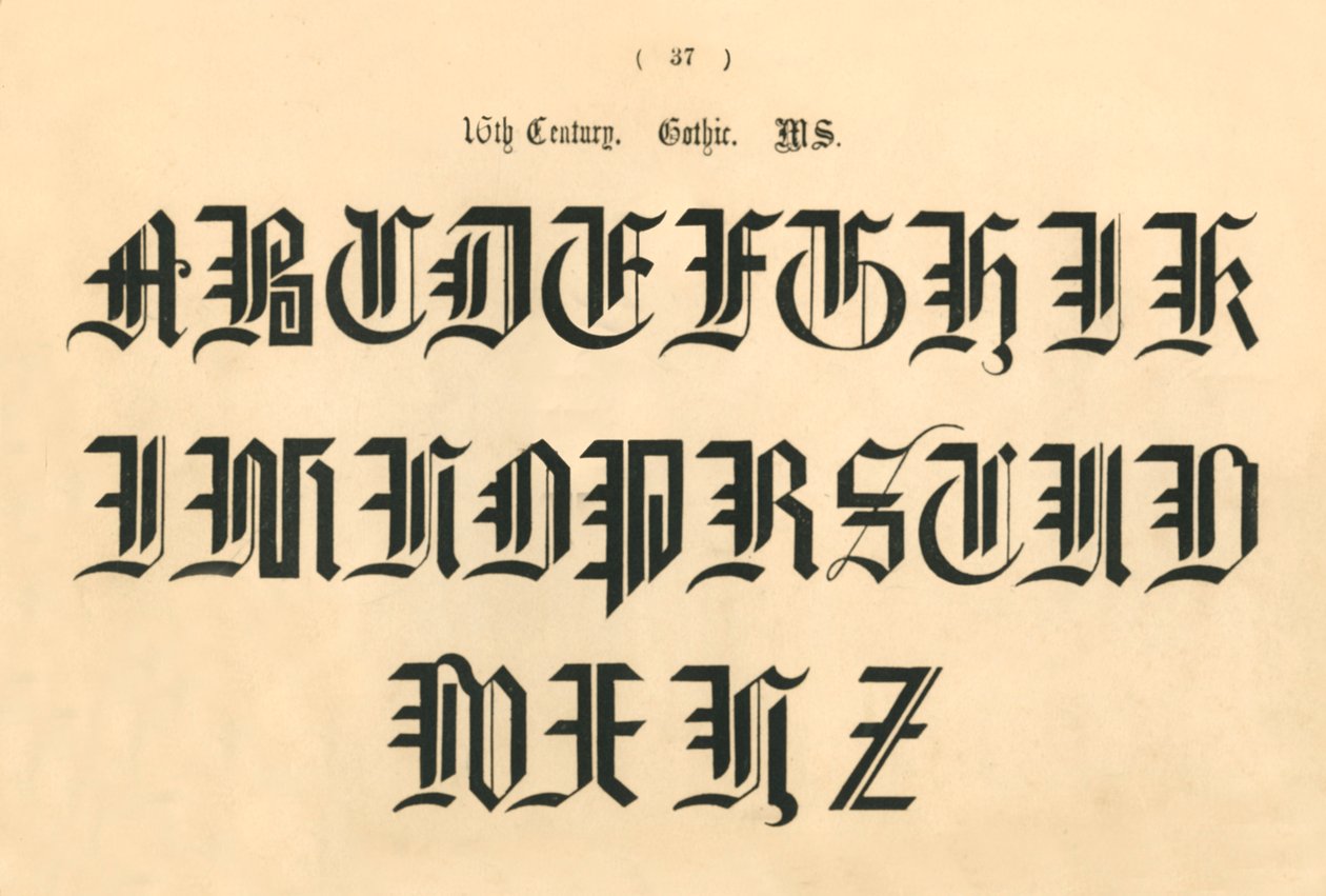 القرن السادس عشر. القوطية. م ، 1862 بواسطة غير معروف