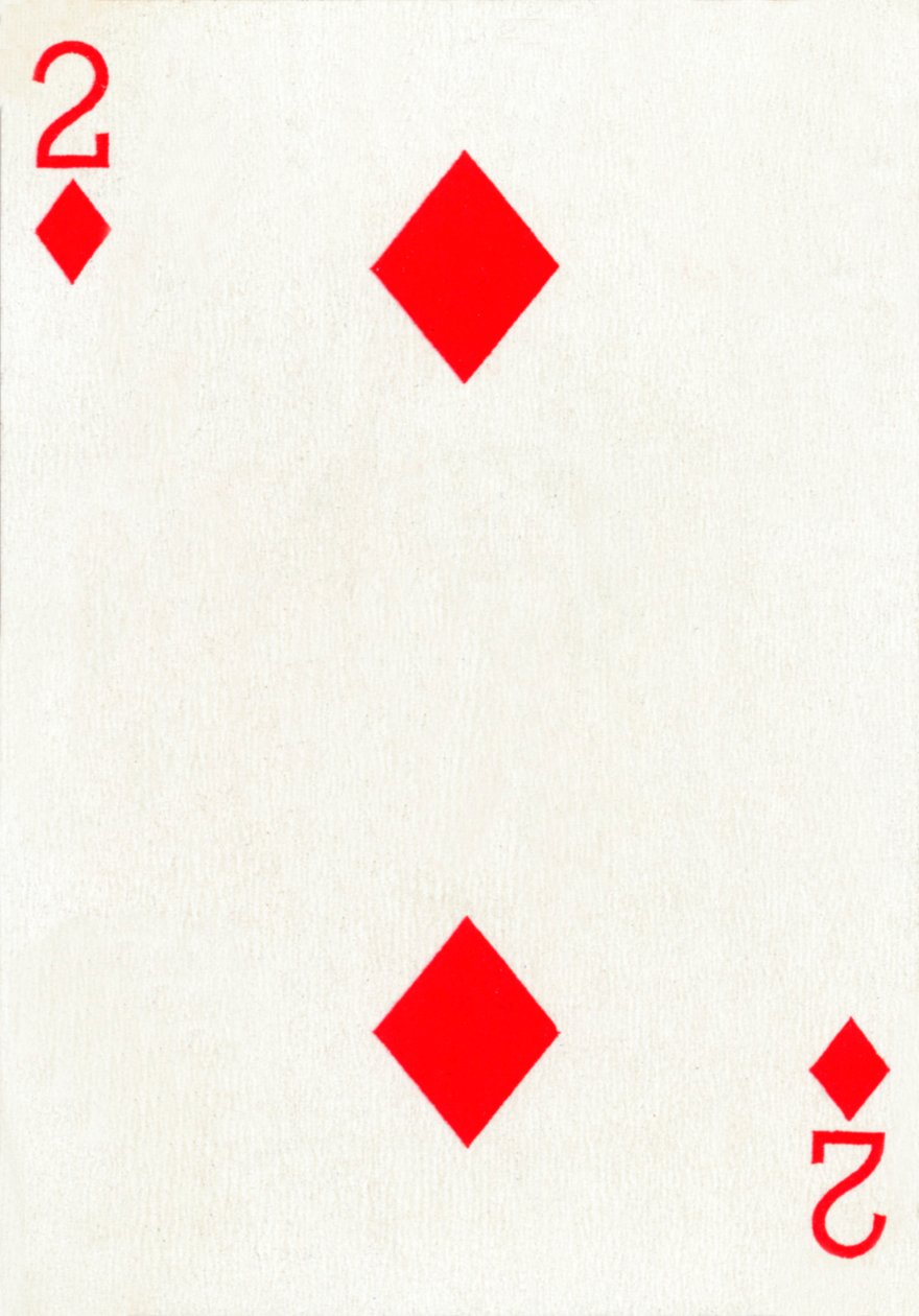 2 من الألماس من مجموعة أوراق لعب Goodall & Son Ltd. ، c1940 بواسطة غير معروف