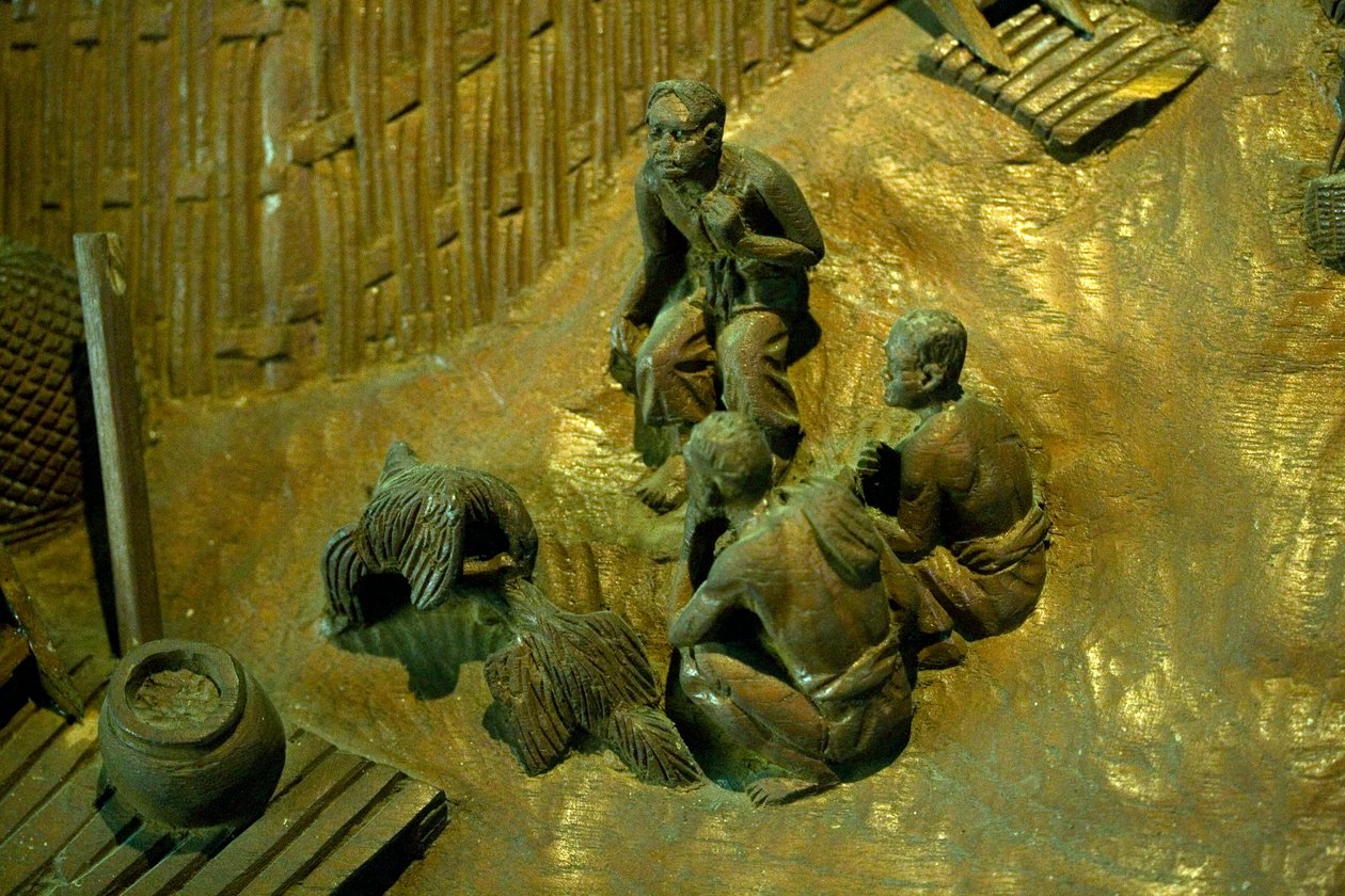 قطع خشبية ثلاثية الأبعاد. تايلاند ، 17 يناير 2007 (صورة) بواسطة غير معروف
