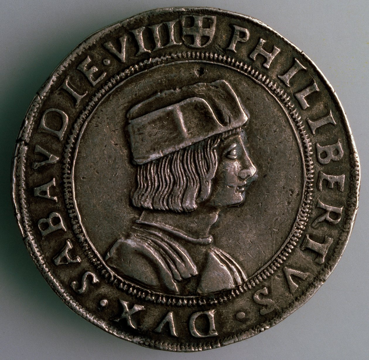 4-تستون. دوقية سافوي ، إيطاليا ، الوجه: فيليبرت الثاني ، دوق سافوي ، 1497-1504 بواسطة غير معروف