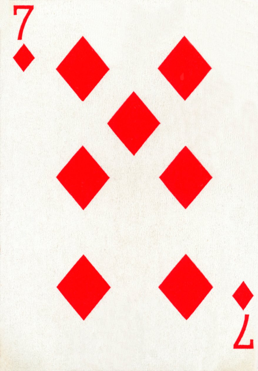7 من الألماس من مجموعة أوراق لعب Goodall & Son Ltd. ، c1940. بواسطة غير معروف