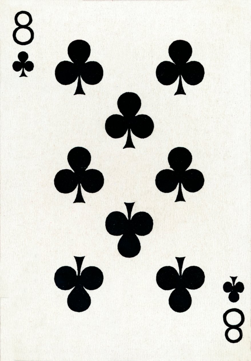 8 أندية من مجموعة أوراق لعب Goodall & Son Ltd. ، c1940 بواسطة غير معروف