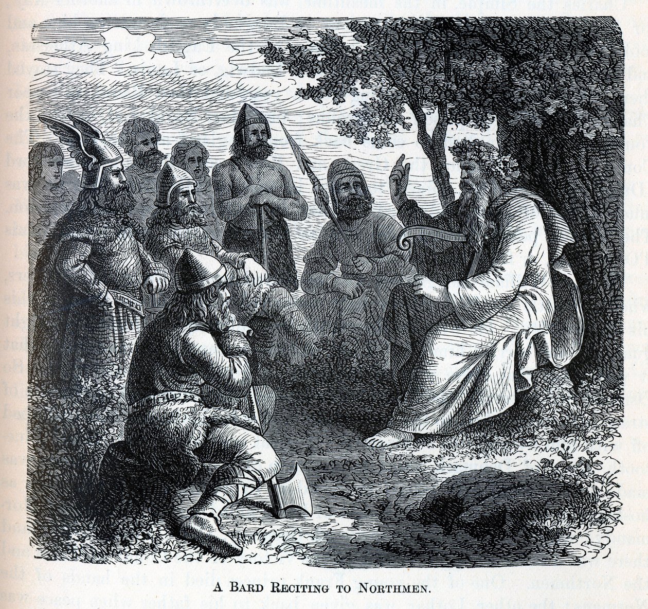 A Bard تلاوة إلى نورثمن ، 1882 بواسطة غير معروف