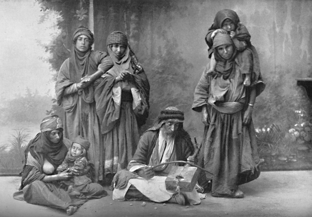 موسيقي بدوي وجمهوره 1902 بواسطة غير معروف