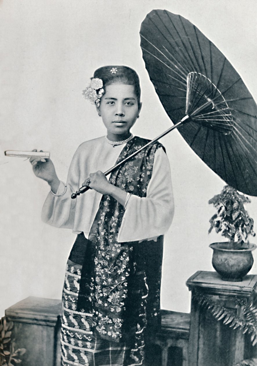 سيدة بورمية ، 1902 بواسطة غير معروف