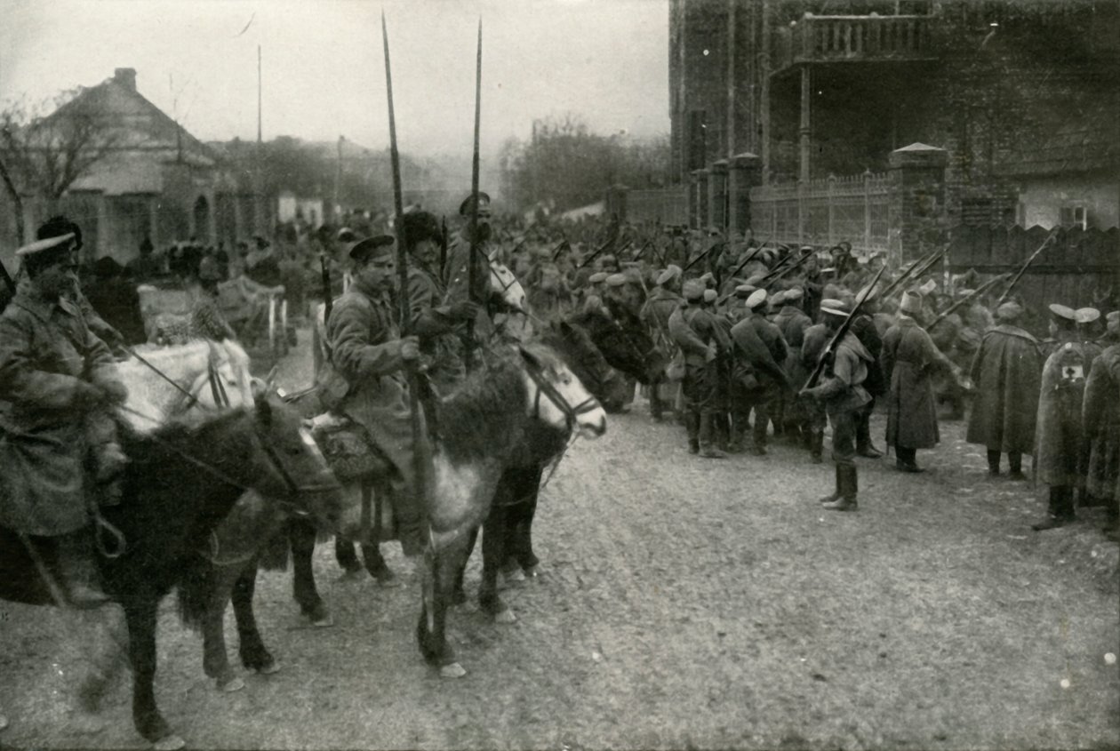 دورية القوزاق والمشاة الروسية ، 1919. بواسطة غير معروف