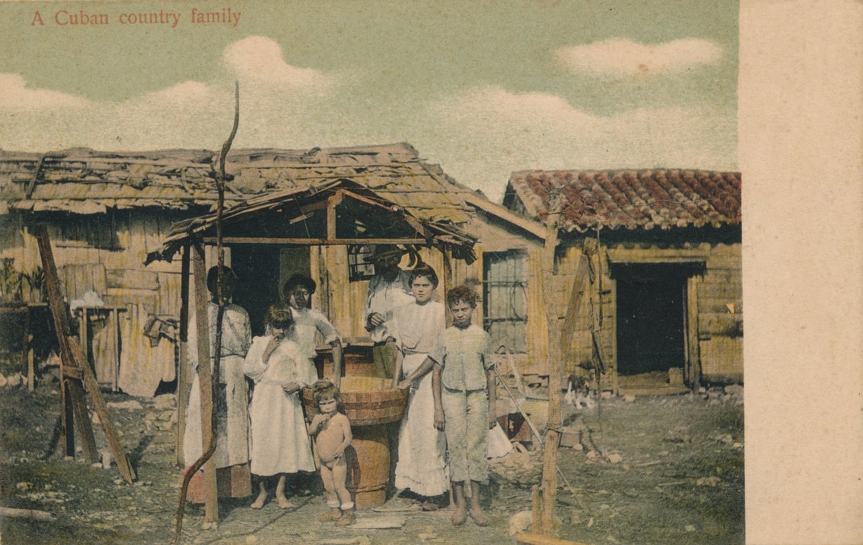 عائلة ريفية كوبية ، 1908 بواسطة غير معروف