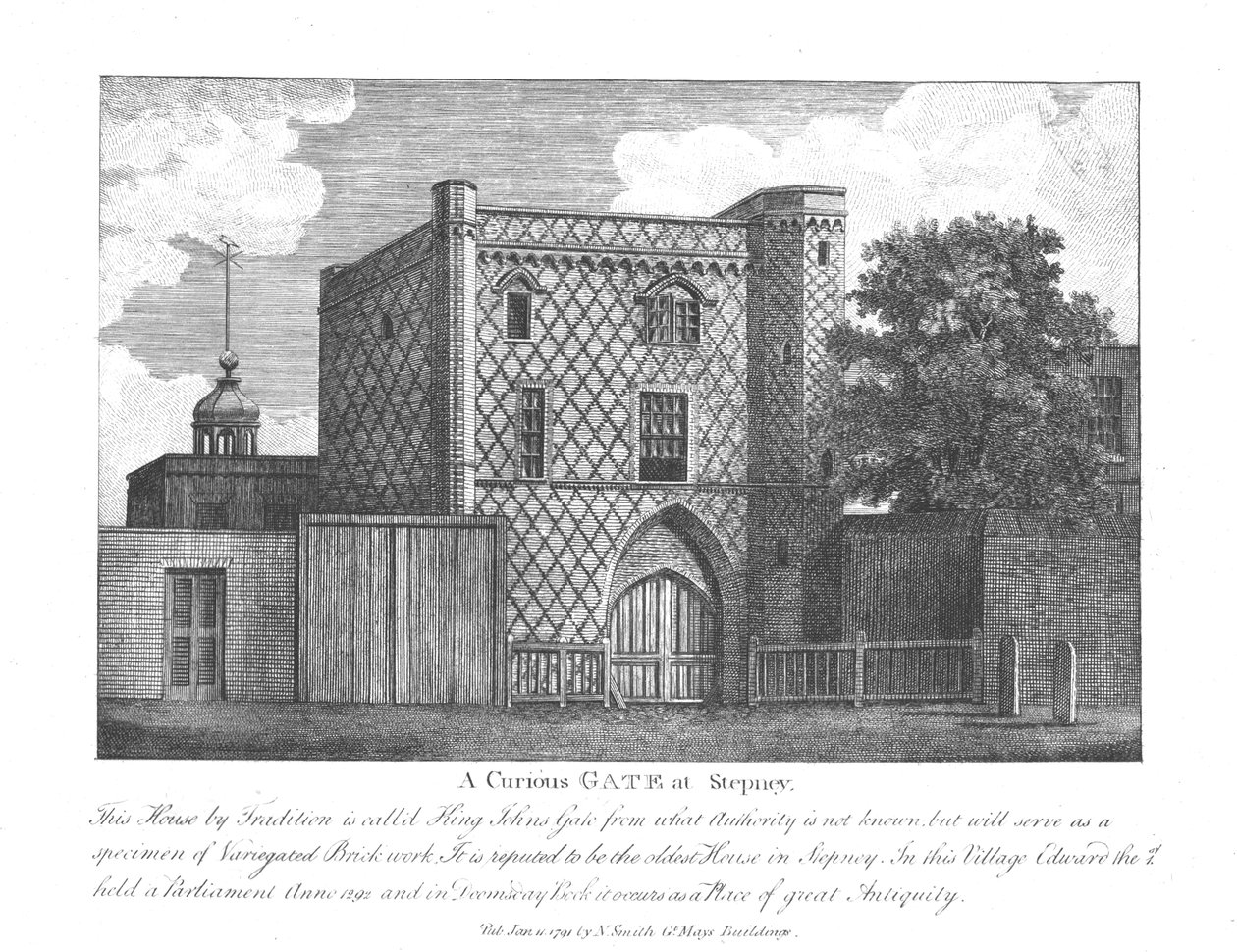 بوابة غريبة في ستيبني ، 1791 بواسطة غير معروف