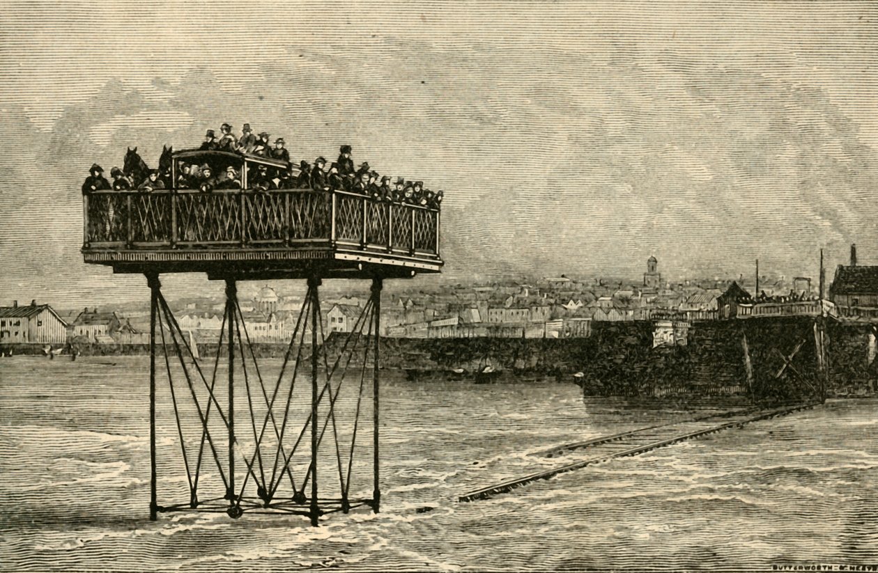 جسر رولينج الغريب ، 1882. بواسطة غير معروف