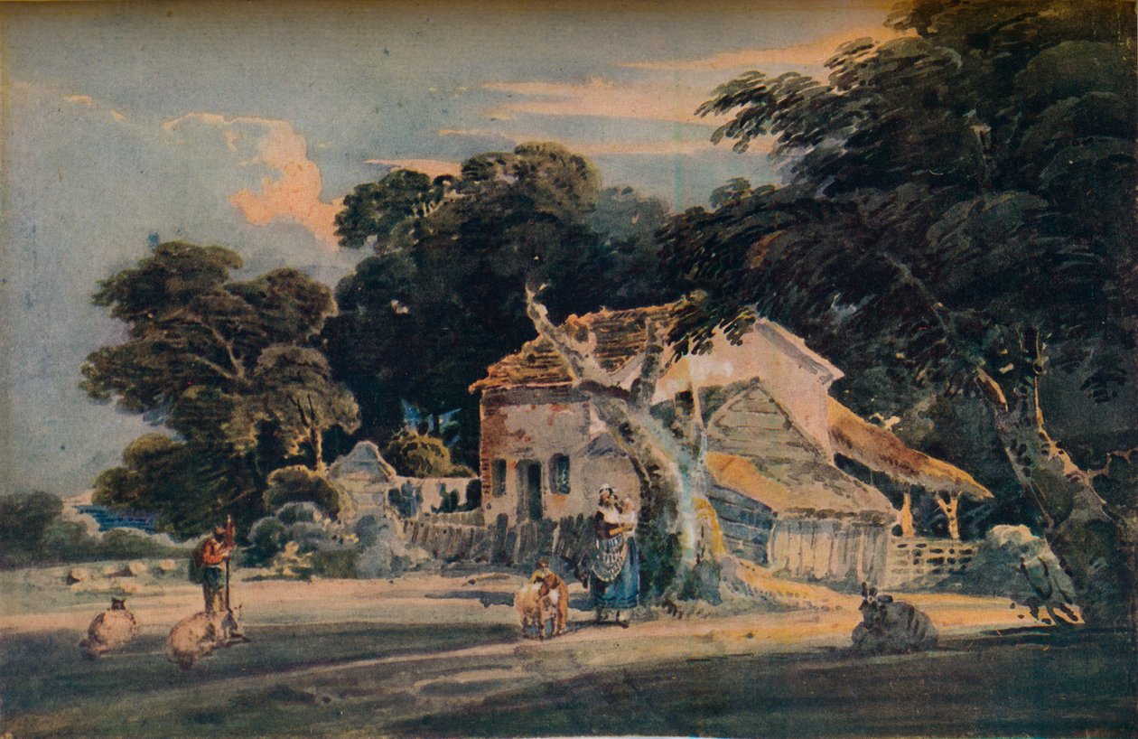 مزرعة ديفونشاير ، c1798 ، 1921 بواسطة غير معروف