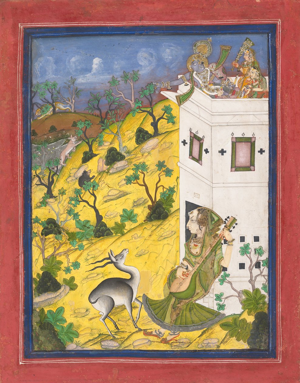 موسيقة تسحر الظباء ، كاليفورنيا. 1825. بواسطة غير معروف