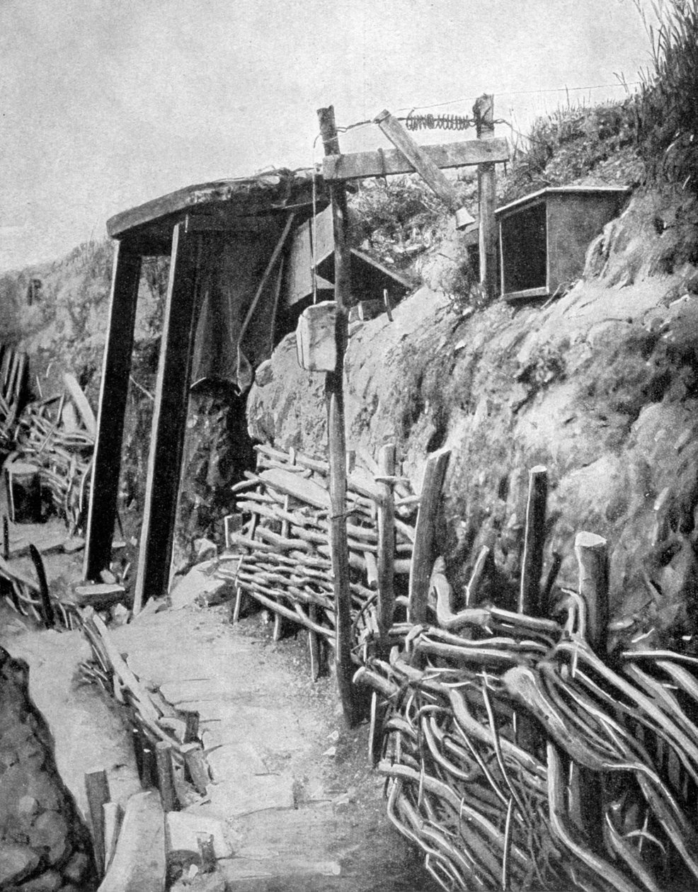 خندق فرنسي ، الحرب العالمية الأولى ، 1915 بواسطة غير معروف