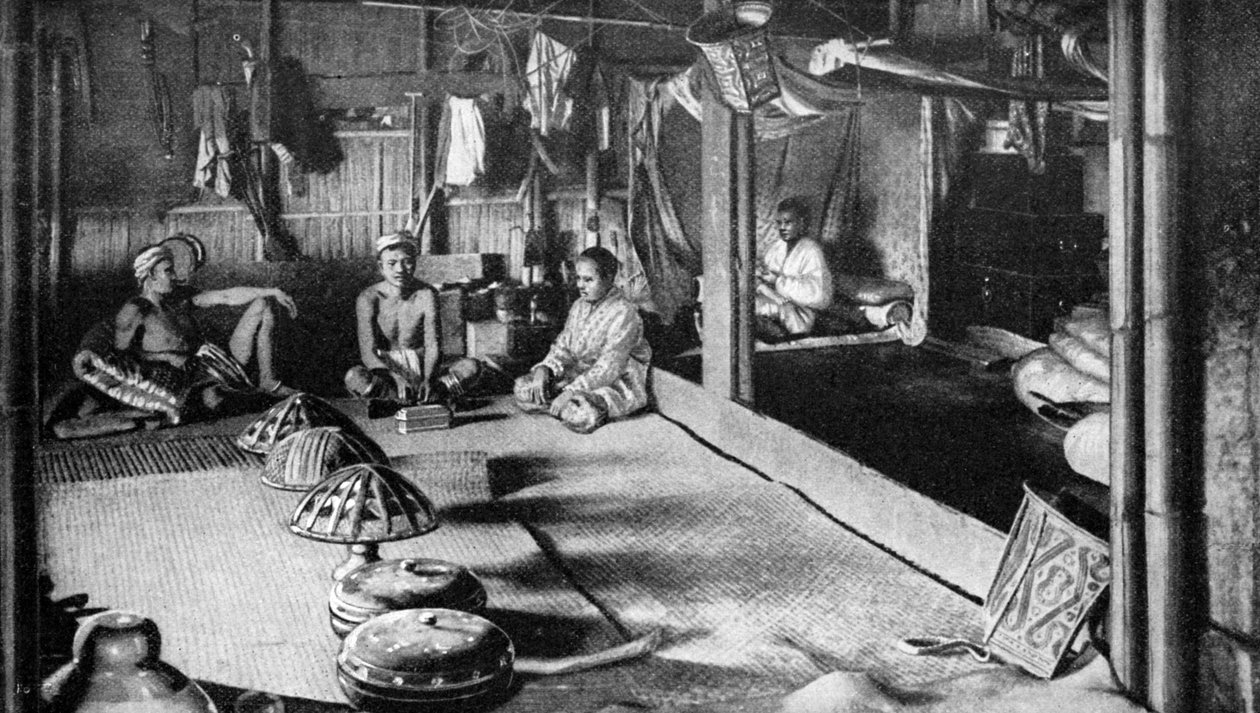منزل كاليمانتان الأصلي الطويل ، بورنيو ، 1922 بواسطة غير معروف