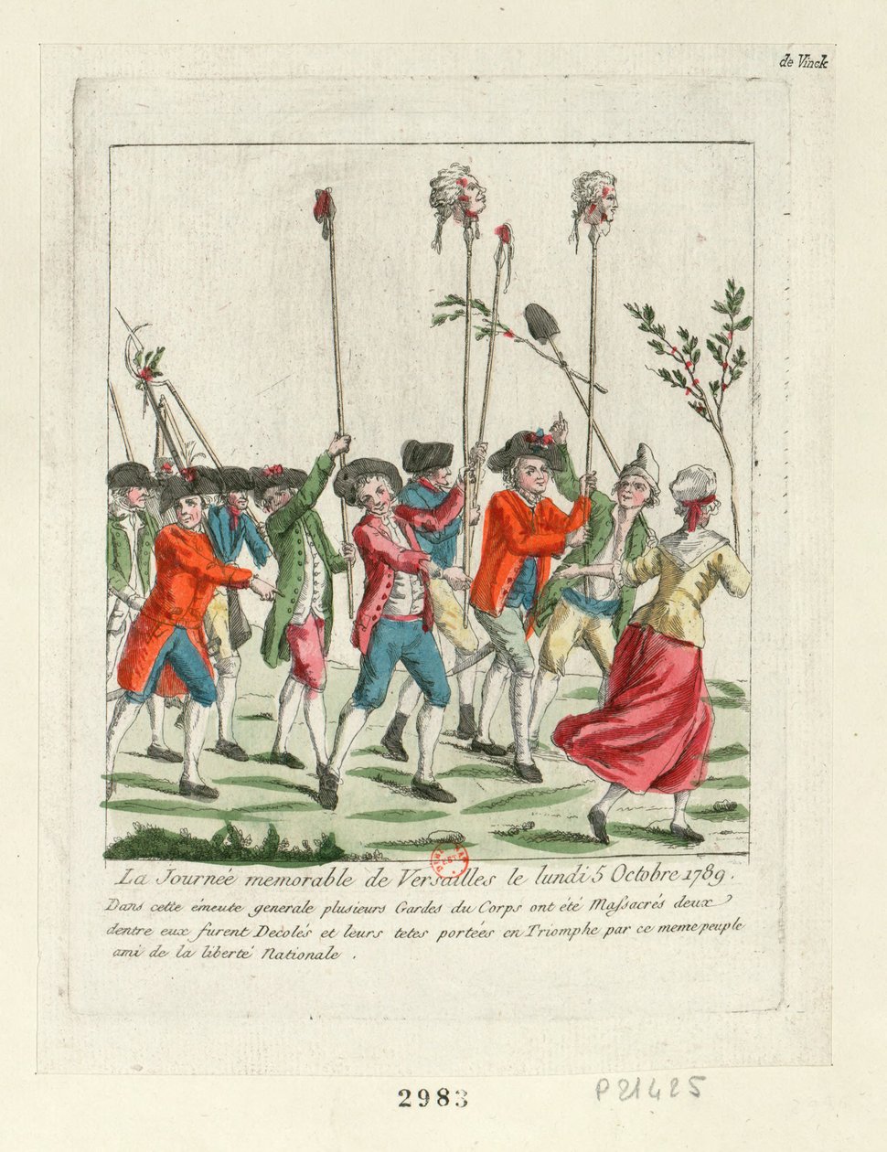 يوم لا يُنسى في فرساي ، 1789 ، 1789. بواسطة غير معروف