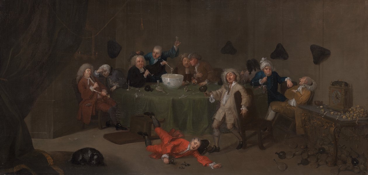 محادثة منتصف الليل الحديثة ، كاليفورنيا. 1732. بواسطة غير معروف