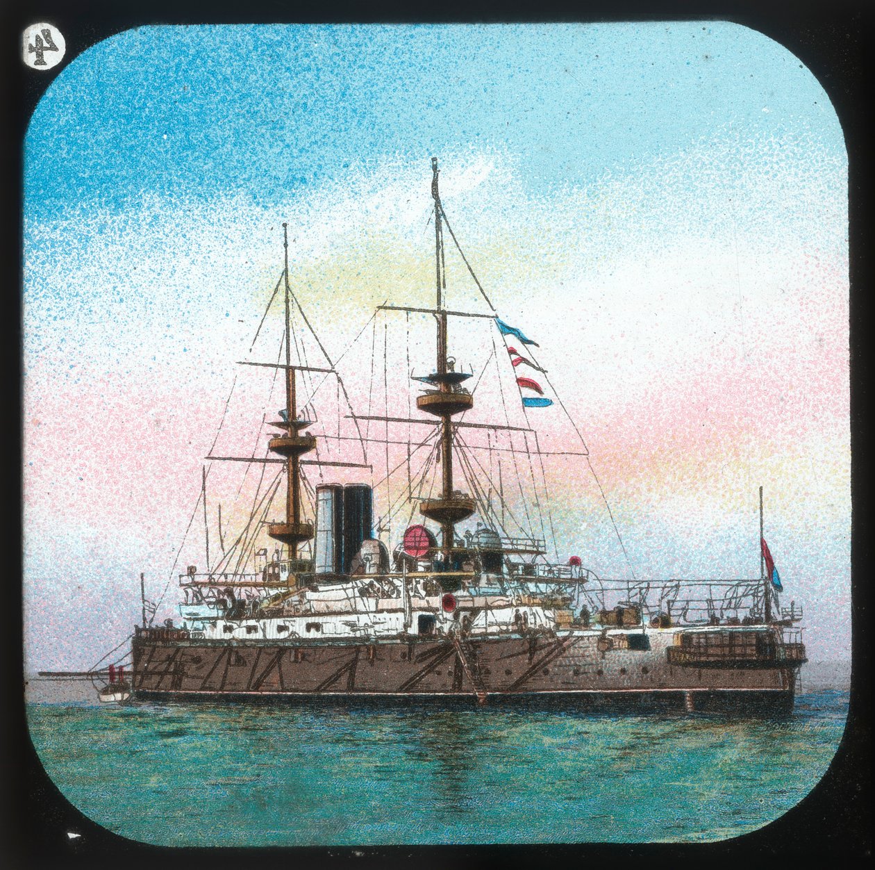 بارجة حديثة - HMS Jupiter ، c1900. بواسطة غير معروف