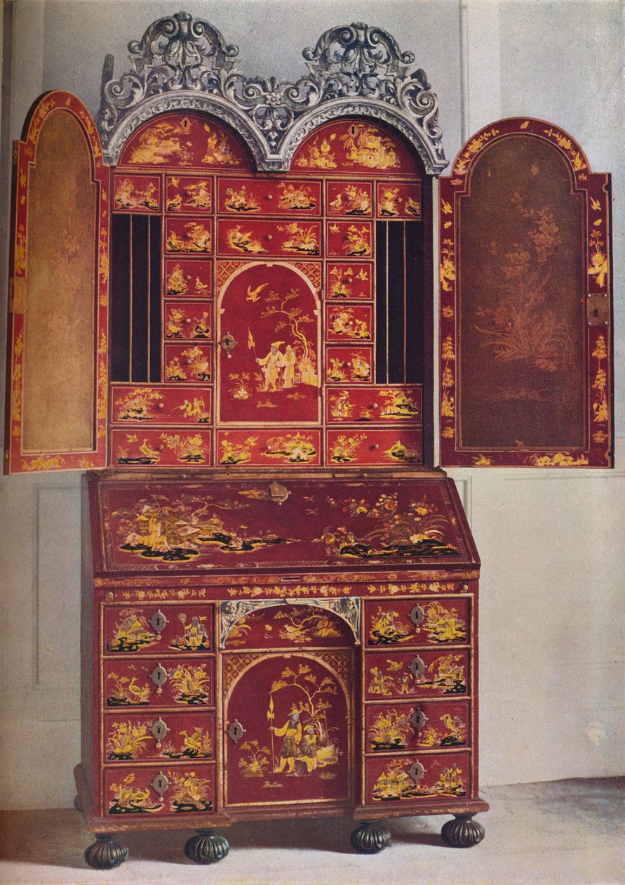 خزانة ورنيش حمراء ، c1685 ، 1936 بواسطة غير معروف