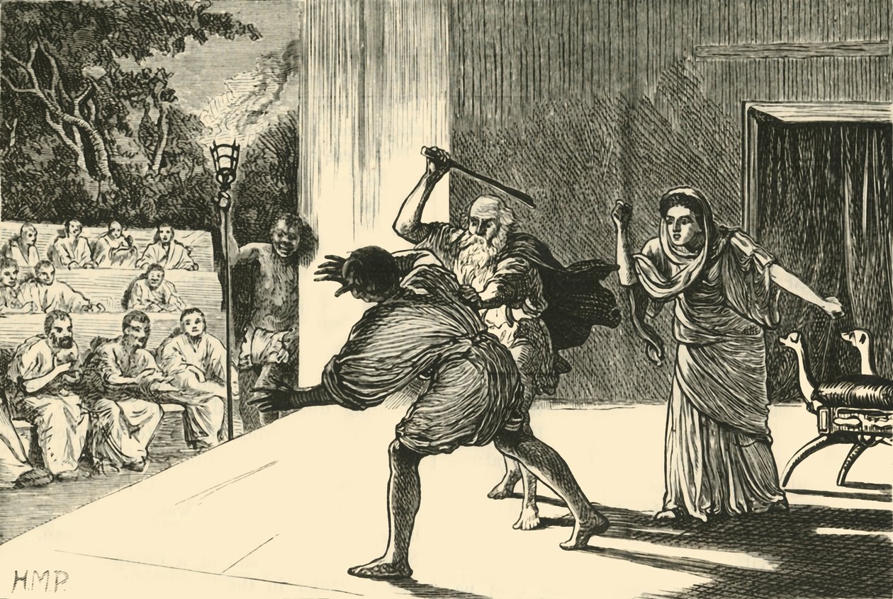 كوميديا رومانية ، 1890. بواسطة غير معروف