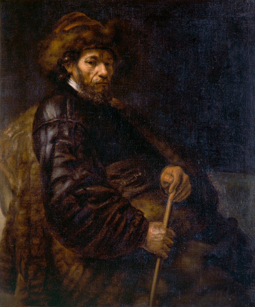 "رجل جالس بعصا" ، c1800-c1850 بواسطة غير معروف