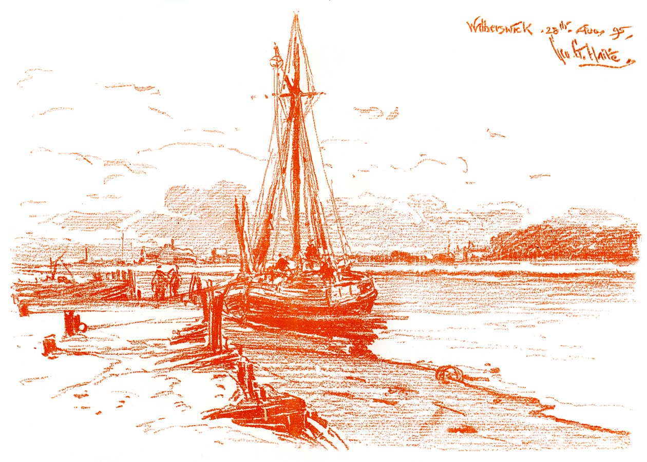 رسم تخطيطي في Walberswick ، 1899 بواسطة غير معروف