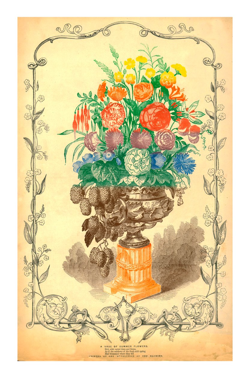 إناء زهور الصيف ، 1849. بواسطة غير معروف