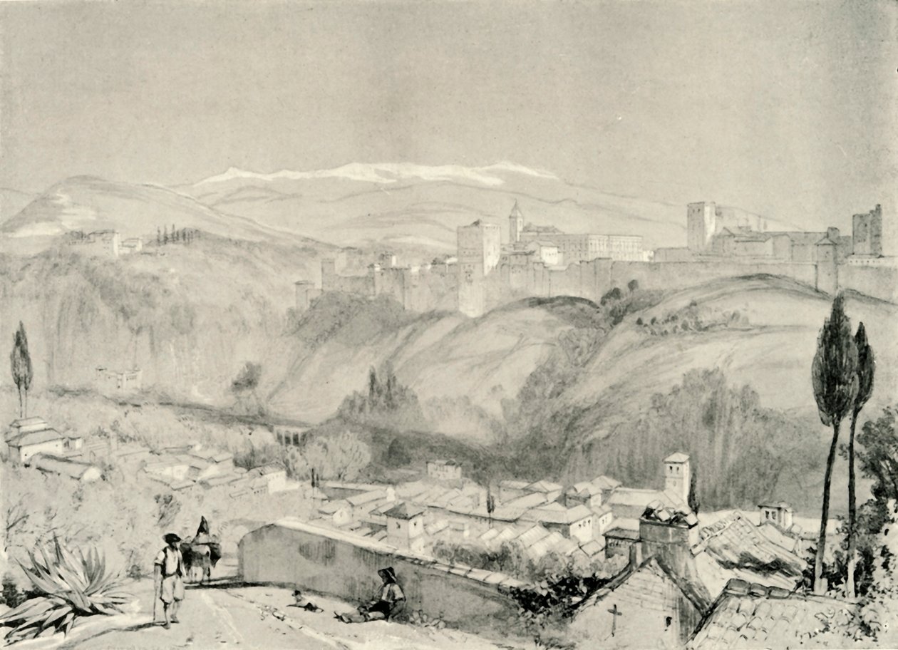 منظر للقصر الأحمر من البيزين ، القرن التاسع عشر ، 1907. بواسطة غير معروف