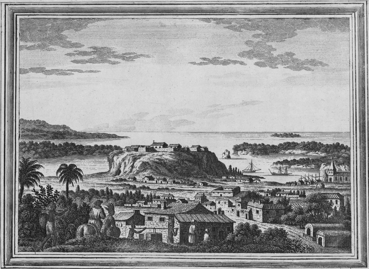 منظر لملاذ أكابولكو ، c1768 بواسطة غير معروف