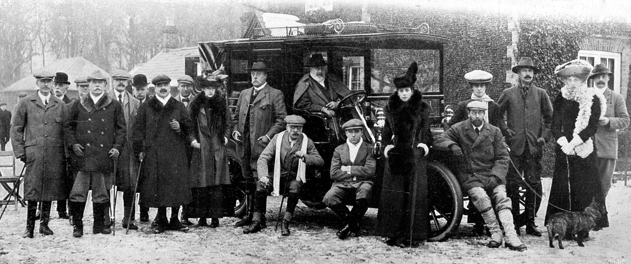أيام الشتاء الرماية في Sandringham ، نورفولك ، c1902-1910 1910 بواسطة غير معروف