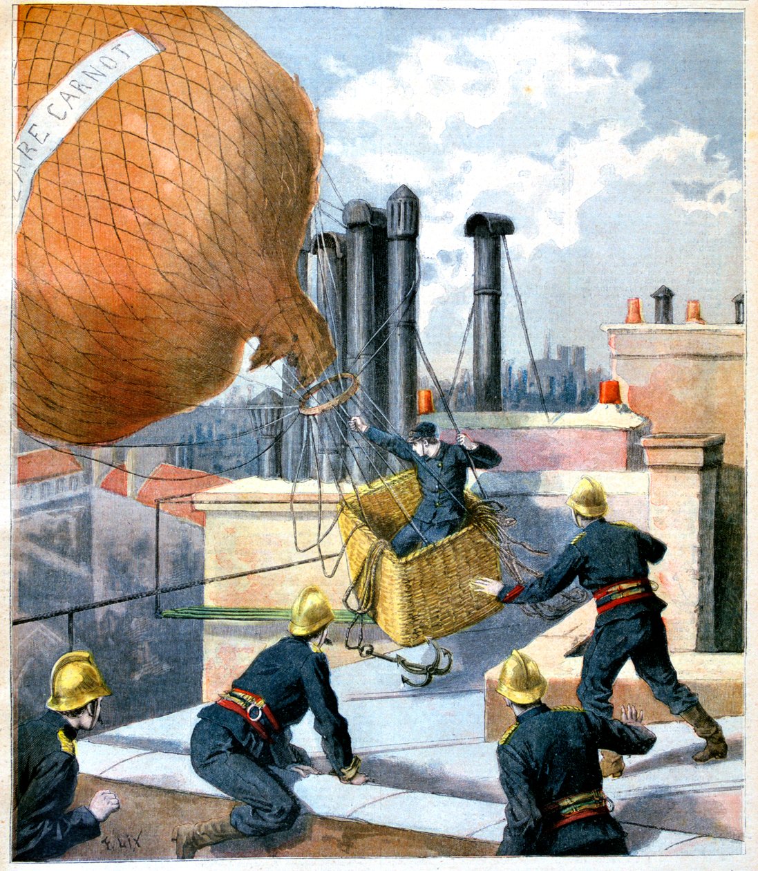 بالون على سطح ، 1894 بواسطة غير معروف