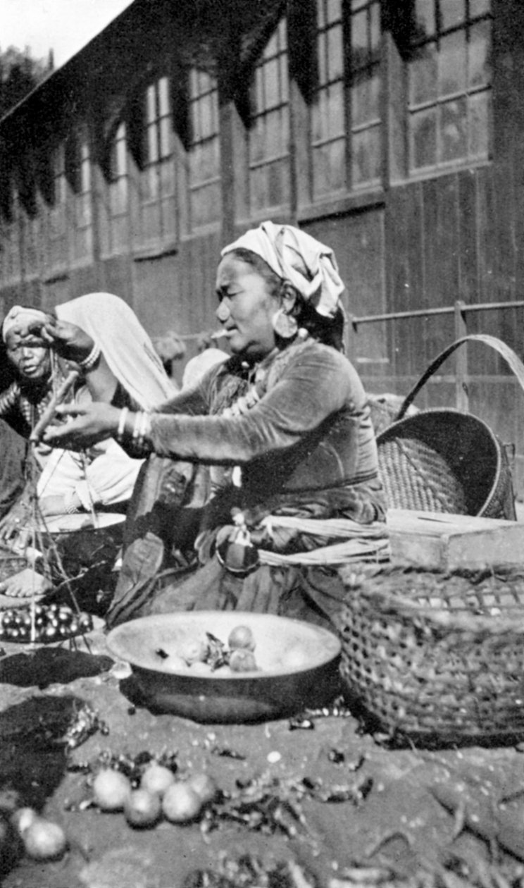 بازار في دارجيلنغ ، غرب البنغال ، الهند ، c1910 بواسطة غير معروف