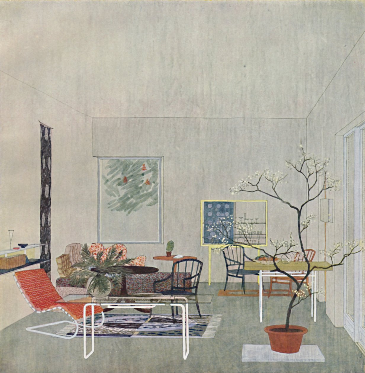 تصميم لـ Gartenraum من قبل جورج ستينكلامر من فيينا ، 1935 بواسطة غير معروف