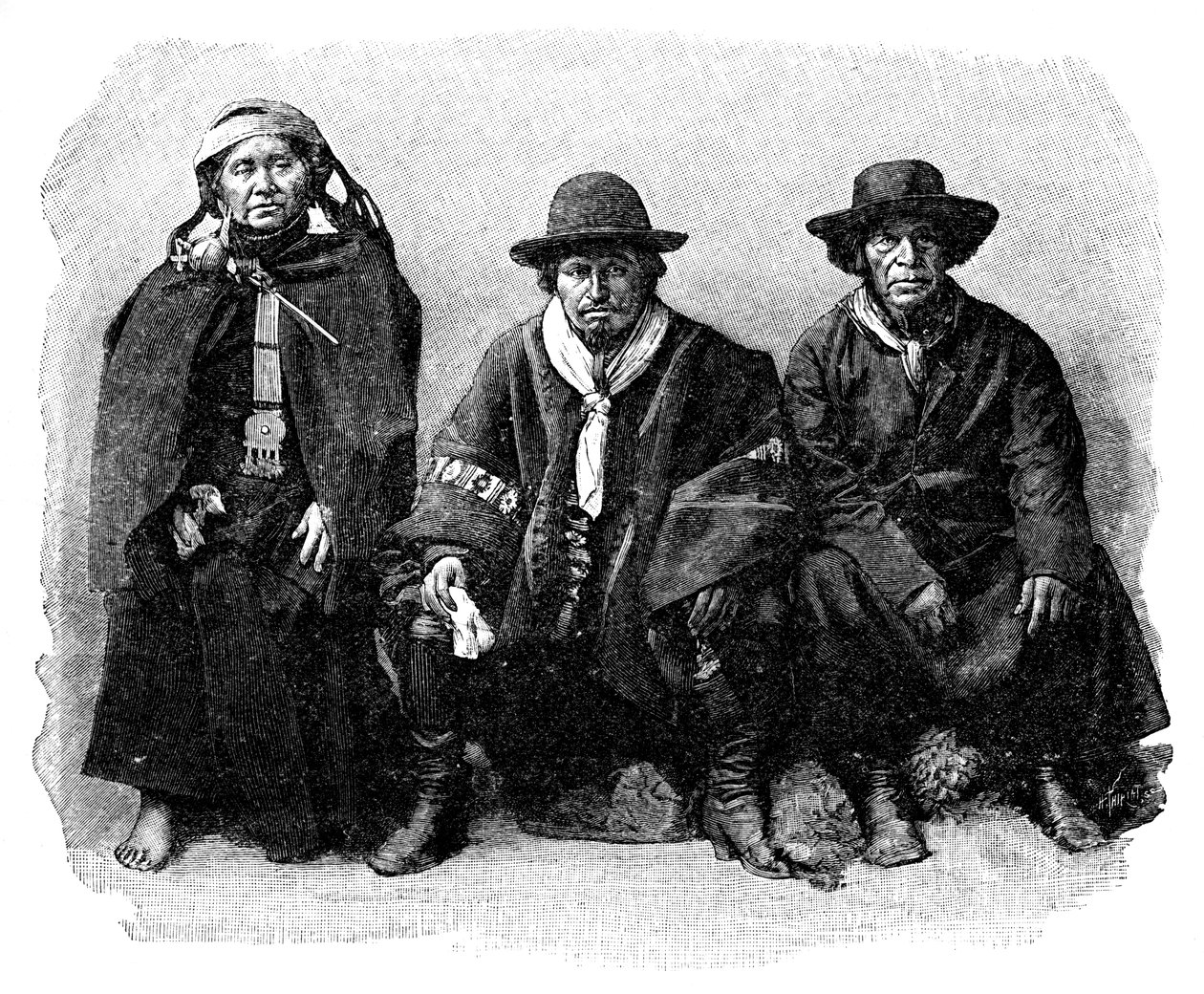 مجموعة من Araucanians ، تشيليالأرجنتين ، 1895 بواسطة غير معروف