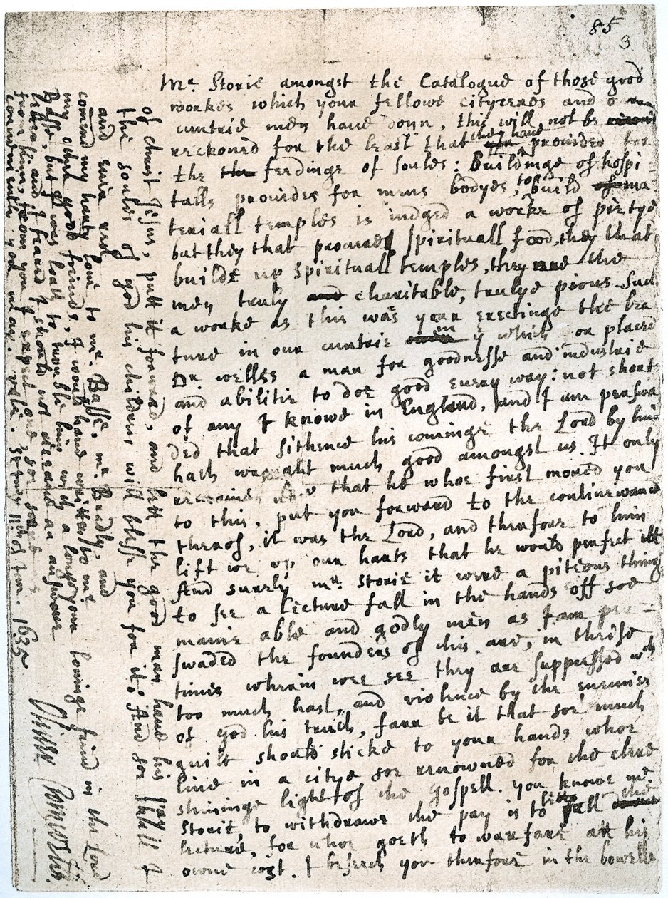 رسالة إلى السيد ستوري بقلم أوليفر كرومويل ، سانت آيفز ، 11 يناير ، 1635-1636 ، 1899 بواسطة غير معروف