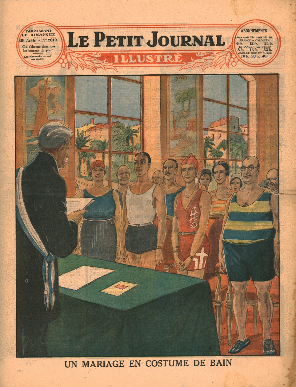 زواج في ملابس السباحة ، 1929. بواسطة غير معروف