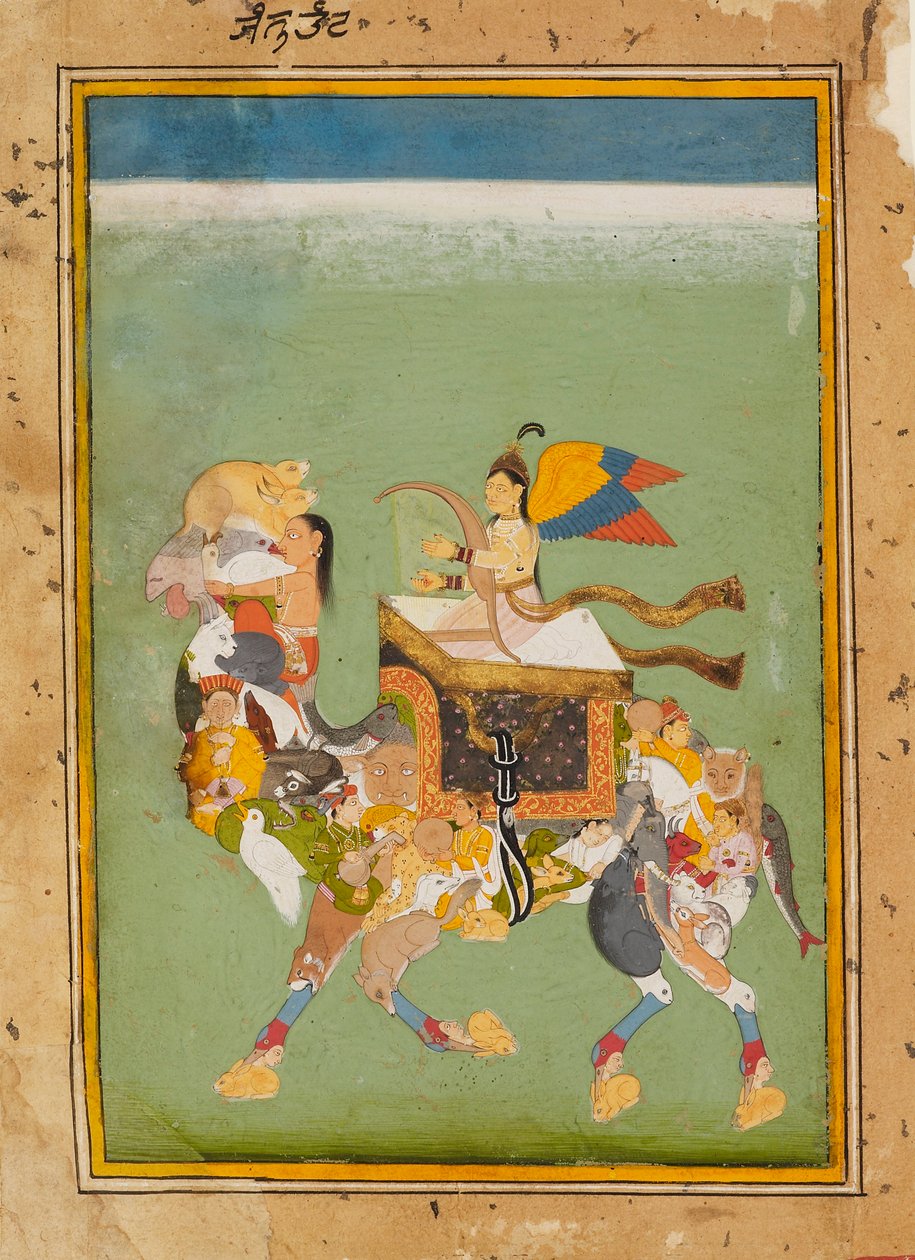 جنية ، أو جنية ، تركب جملًا سحريًا ، c1680 بواسطة غير معروف